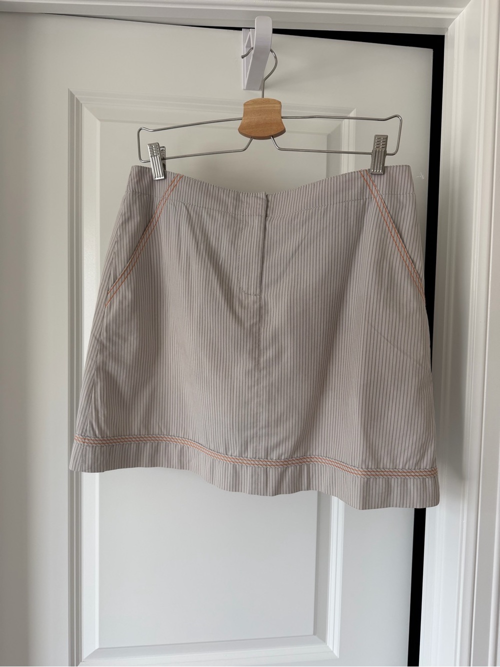 Annika Cutter & Buck Golf skirt with orange threading detail